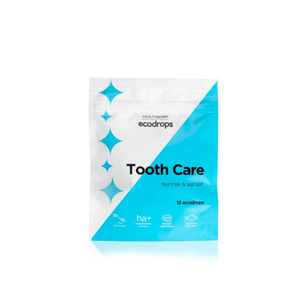 Леденцы для ухода за полостью рта Healthberry Ecodrops ToothCare по цене  1320 руб. - купить в Абае ☛ Доставка ☆ Интернет-магазин «EcoGreenDom»